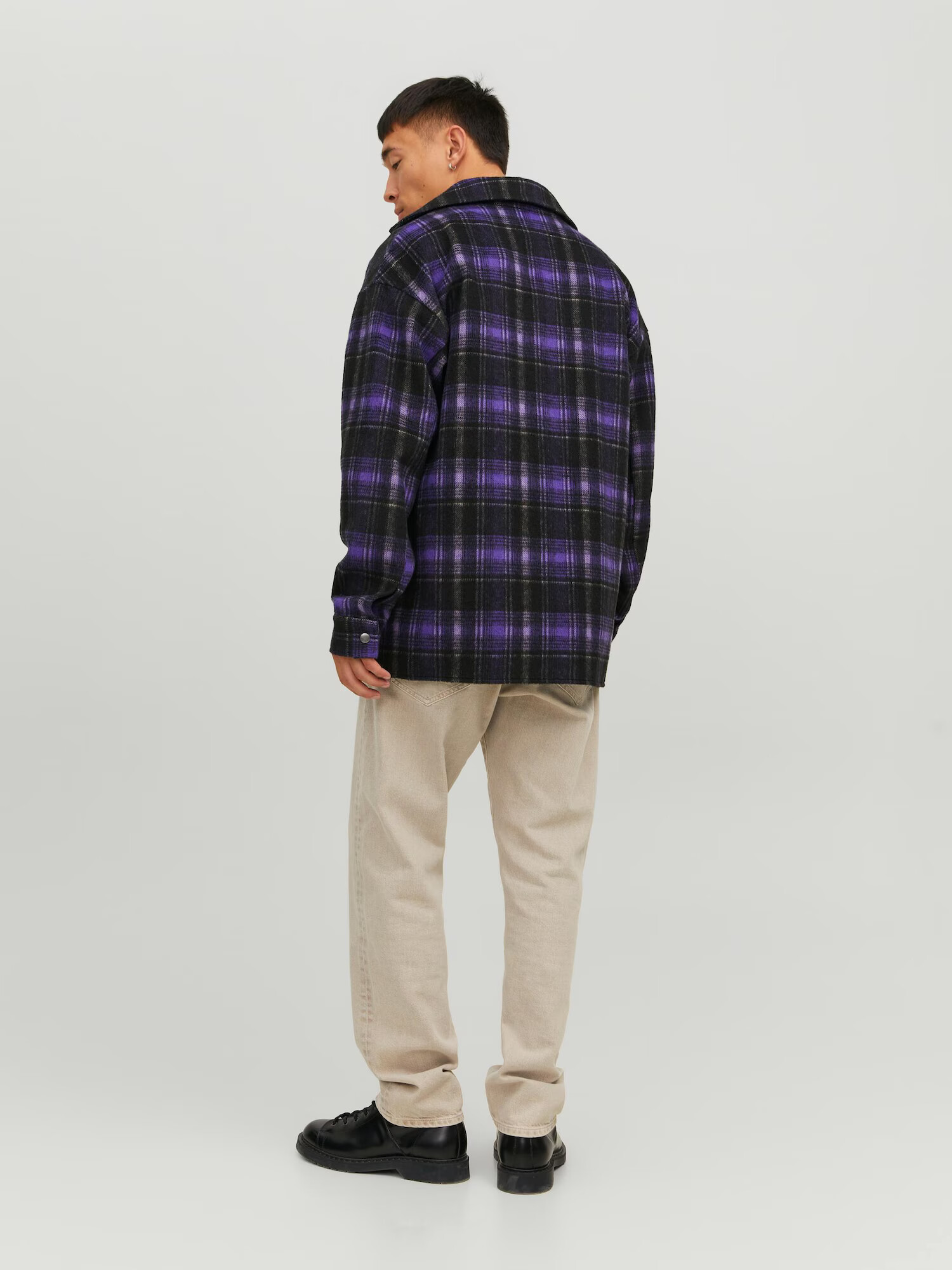 JACK & JONES Geacă de primăvară-toamnă 'Bane' albastru violet / negru - Pled.ro