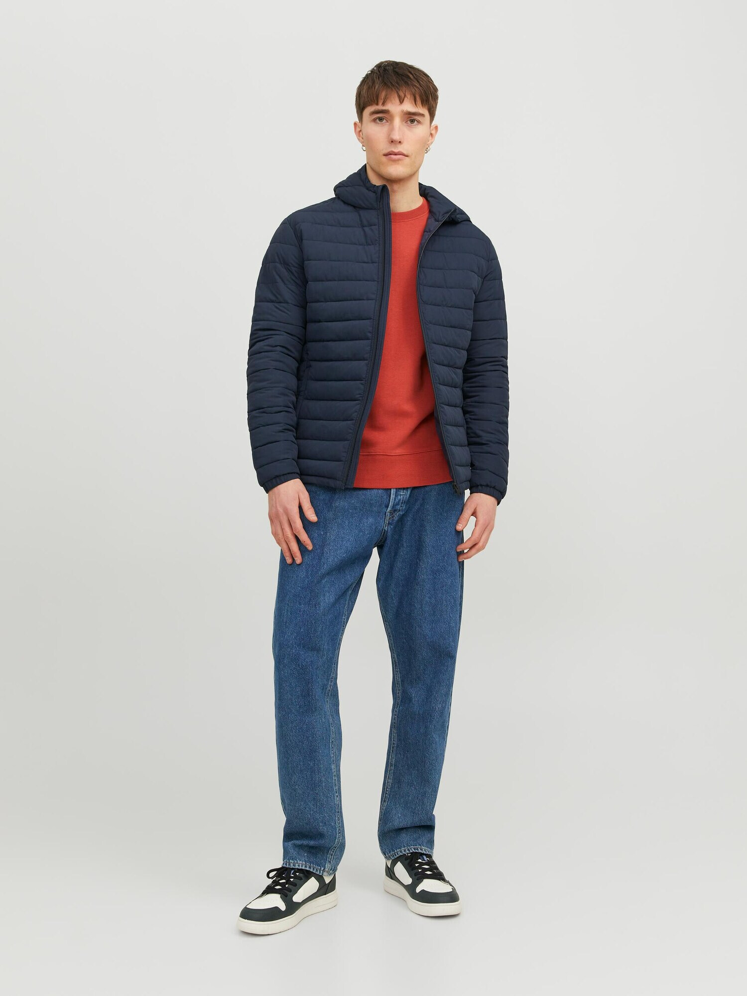 JACK & JONES Geacă de primăvară-toamnă bleumarin - Pled.ro