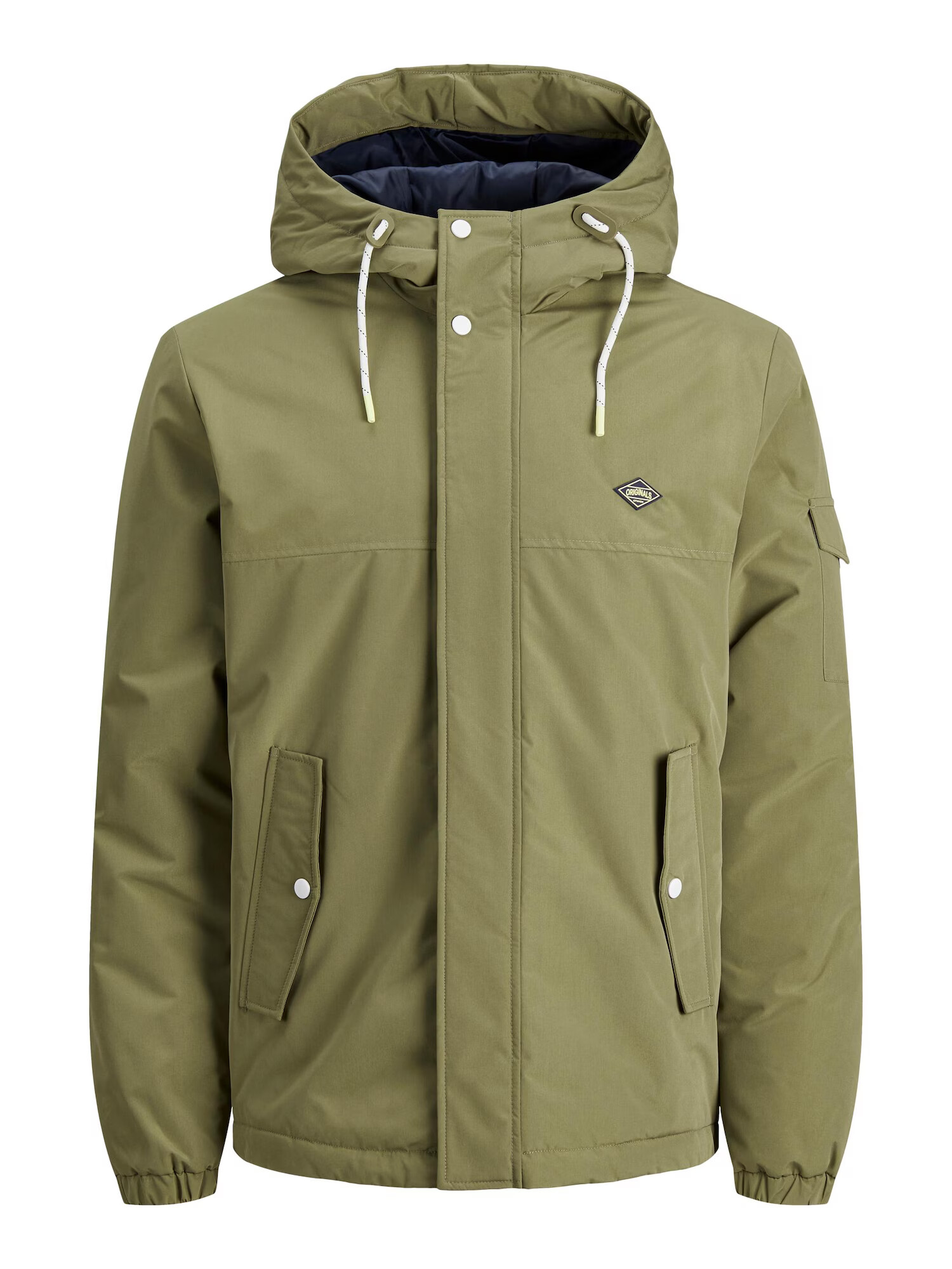 JACK & JONES Geacă de primăvară-toamnă 'Cody' bleumarin / galben pastel / oliv - Pled.ro