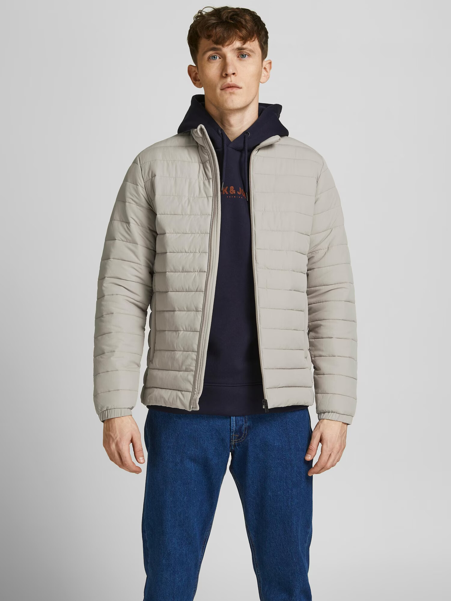 JACK & JONES Geacă de primăvară-toamnă bej deschis - Pled.ro