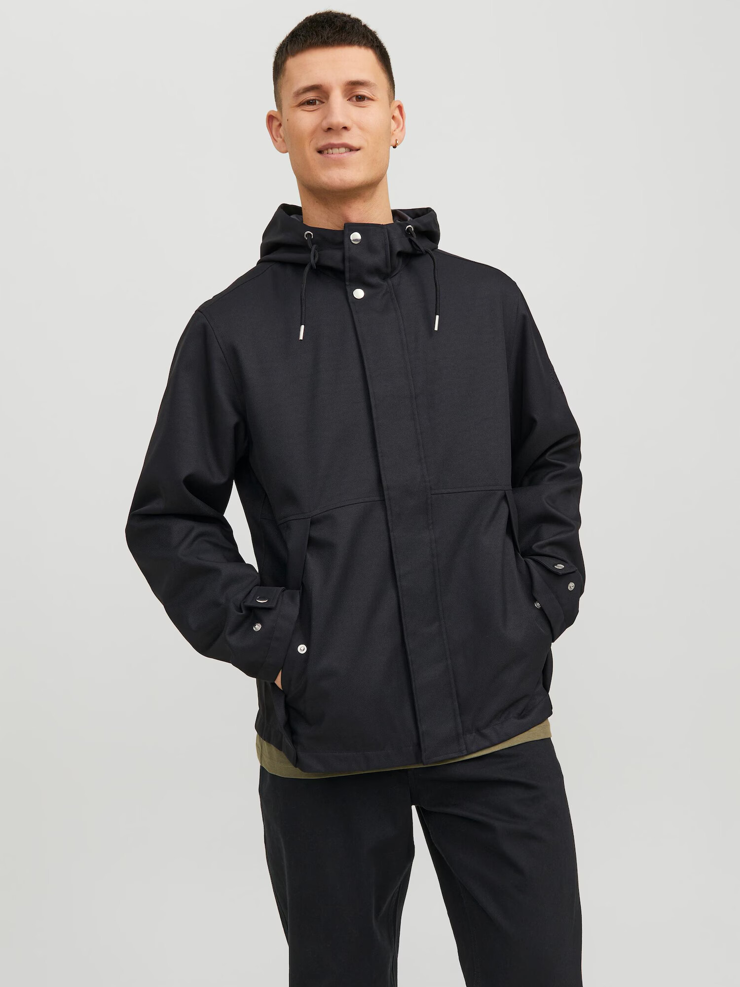 JACK & JONES Geacă de primăvară-toamnă 'JAX' negru - Pled.ro