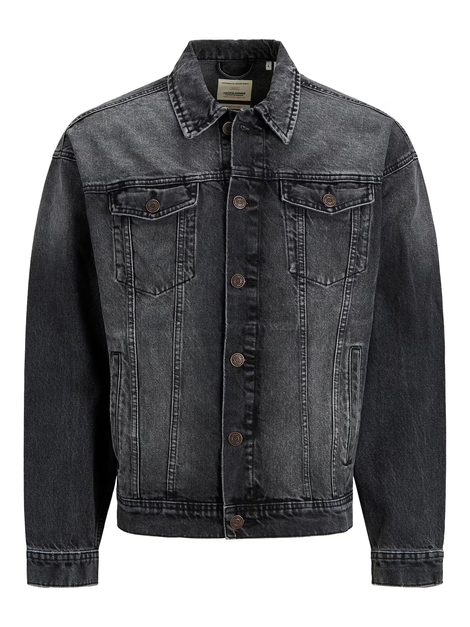 JACK & JONES Geacă de primăvară-toamnă 'Jean' negru denim - Pled.ro