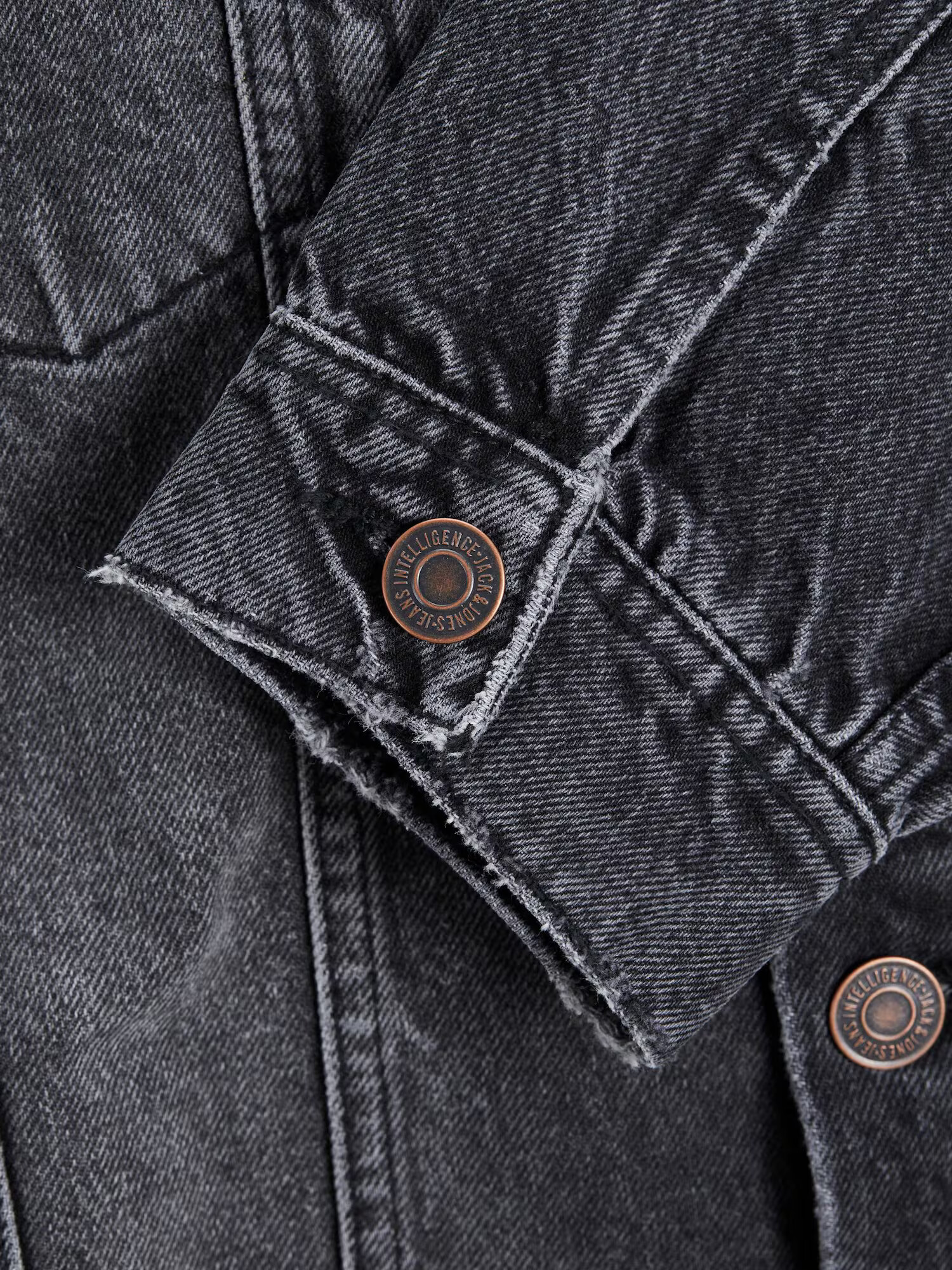 JACK & JONES Geacă de primăvară-toamnă 'Jean' negru denim - Pled.ro