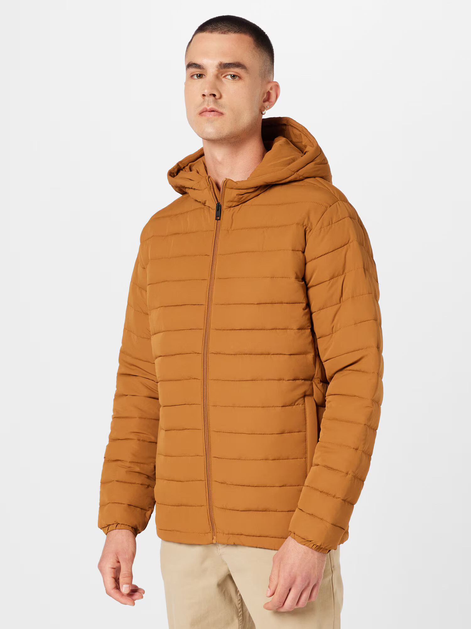 JACK & JONES Geacă de primăvară-toamnă maro caramel - Pled.ro