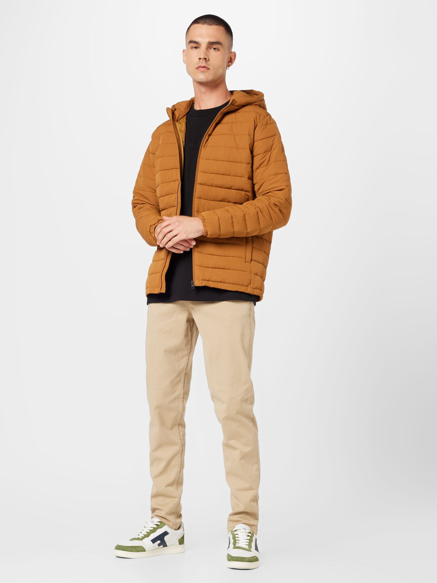 JACK & JONES Geacă de primăvară-toamnă maro caramel - Pled.ro