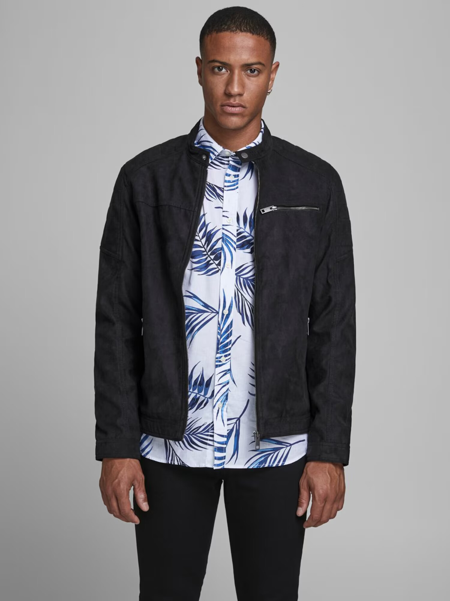 JACK & JONES Geacă de primăvară-toamnă 'Rocky' negru - Pled.ro