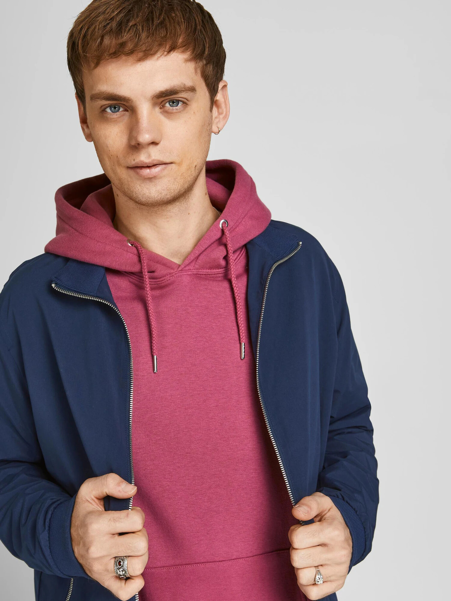 JACK & JONES Geacă de primăvară-toamnă 'Rush Harrington' albastru noapte - Pled.ro