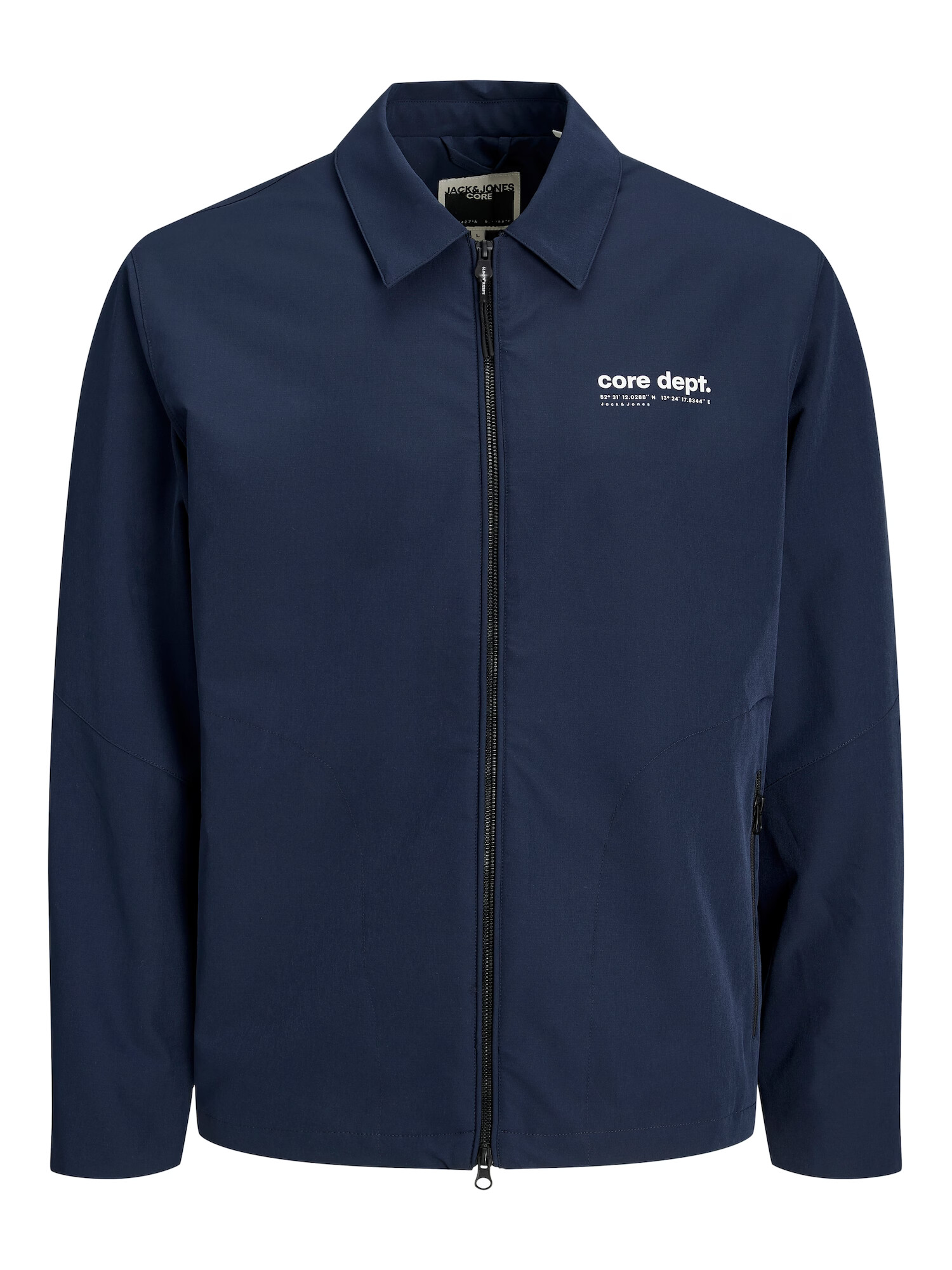 JACK & JONES Geacă outdoor bleumarin / alb - Pled.ro