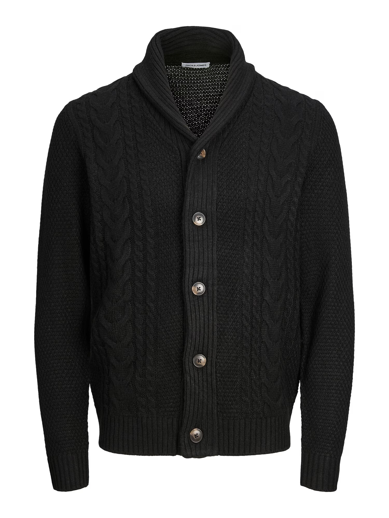 JACK & JONES Geacă tricotată 'CRAIG' negru - Pled.ro