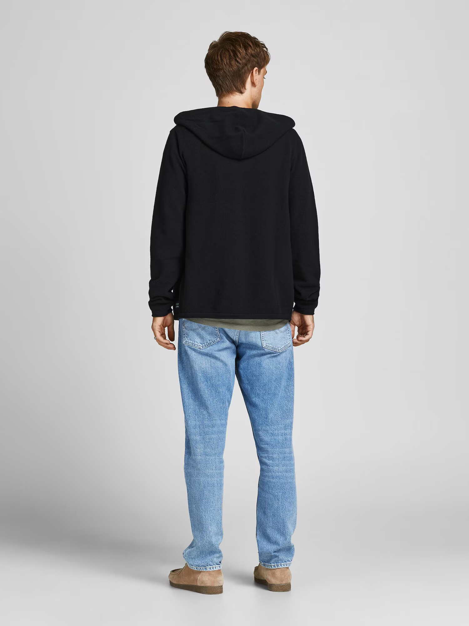 JACK & JONES Geacă tricotată negru - Pled.ro