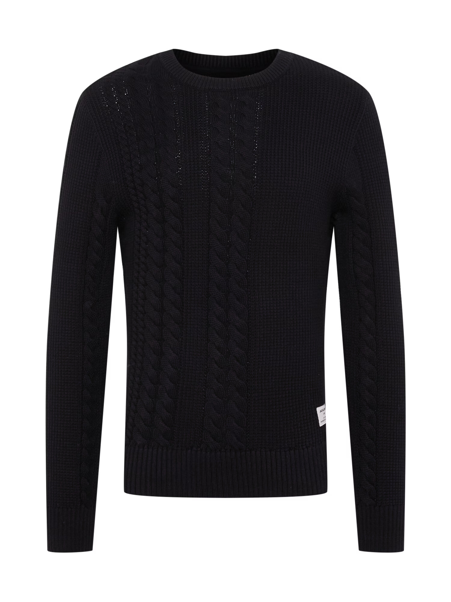 JACK & JONES Geacă tricotată negru / alb - Pled.ro