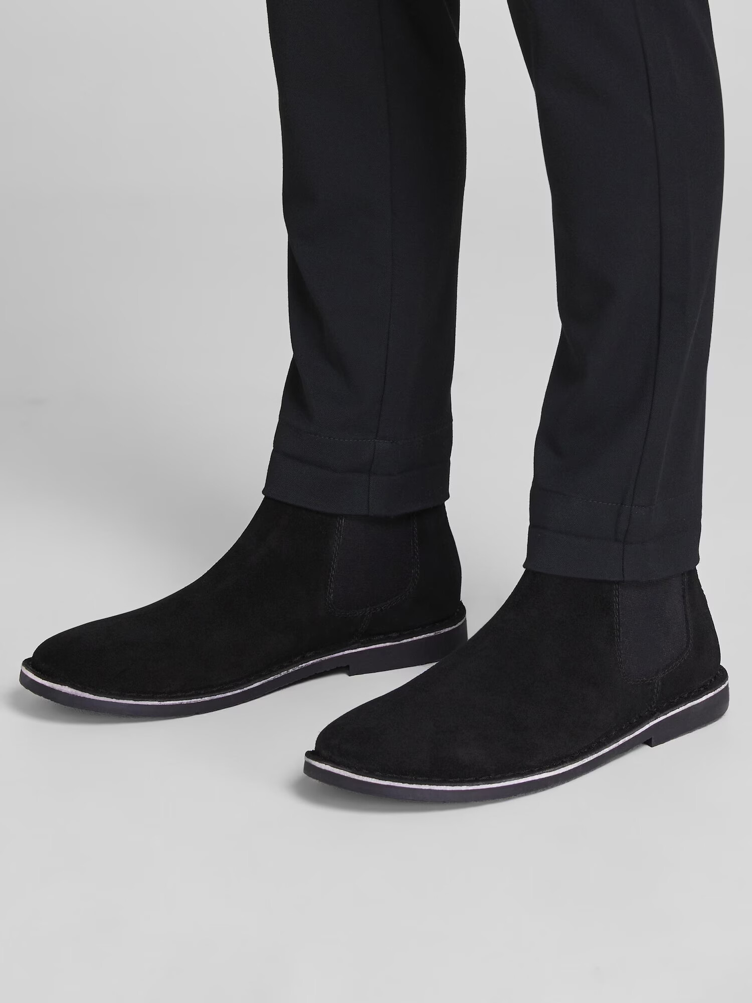 JACK & JONES Ghete chelsea negru - Pled.ro