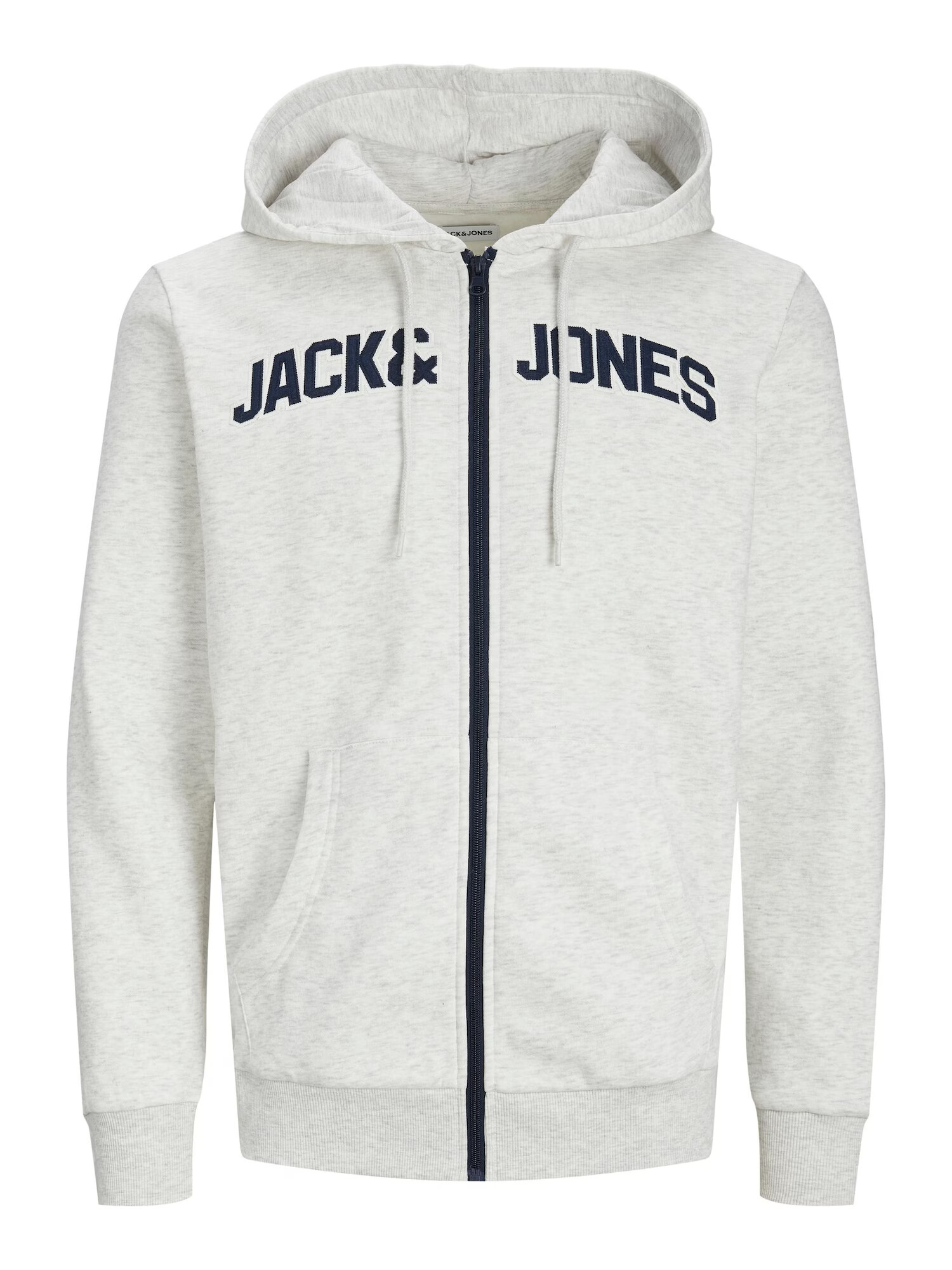 JACK & JONES Hanorac 'ROUX' bleumarin / alb natural / alb amestacat - Pled.ro