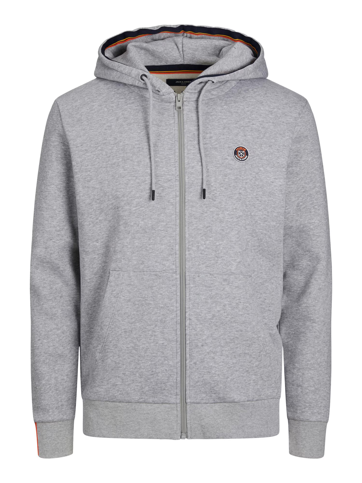 JACK & JONES Hanorac 'VALUE' bleumarin / gri amestecat / portocaliu închis / alb - Pled.ro