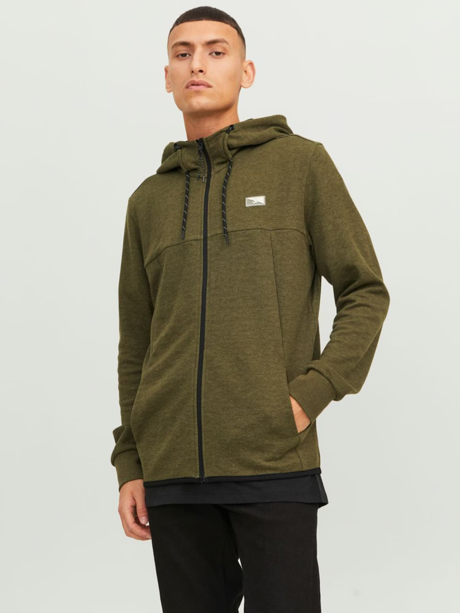 JACK & JONES Hanorac verde - Pled.ro