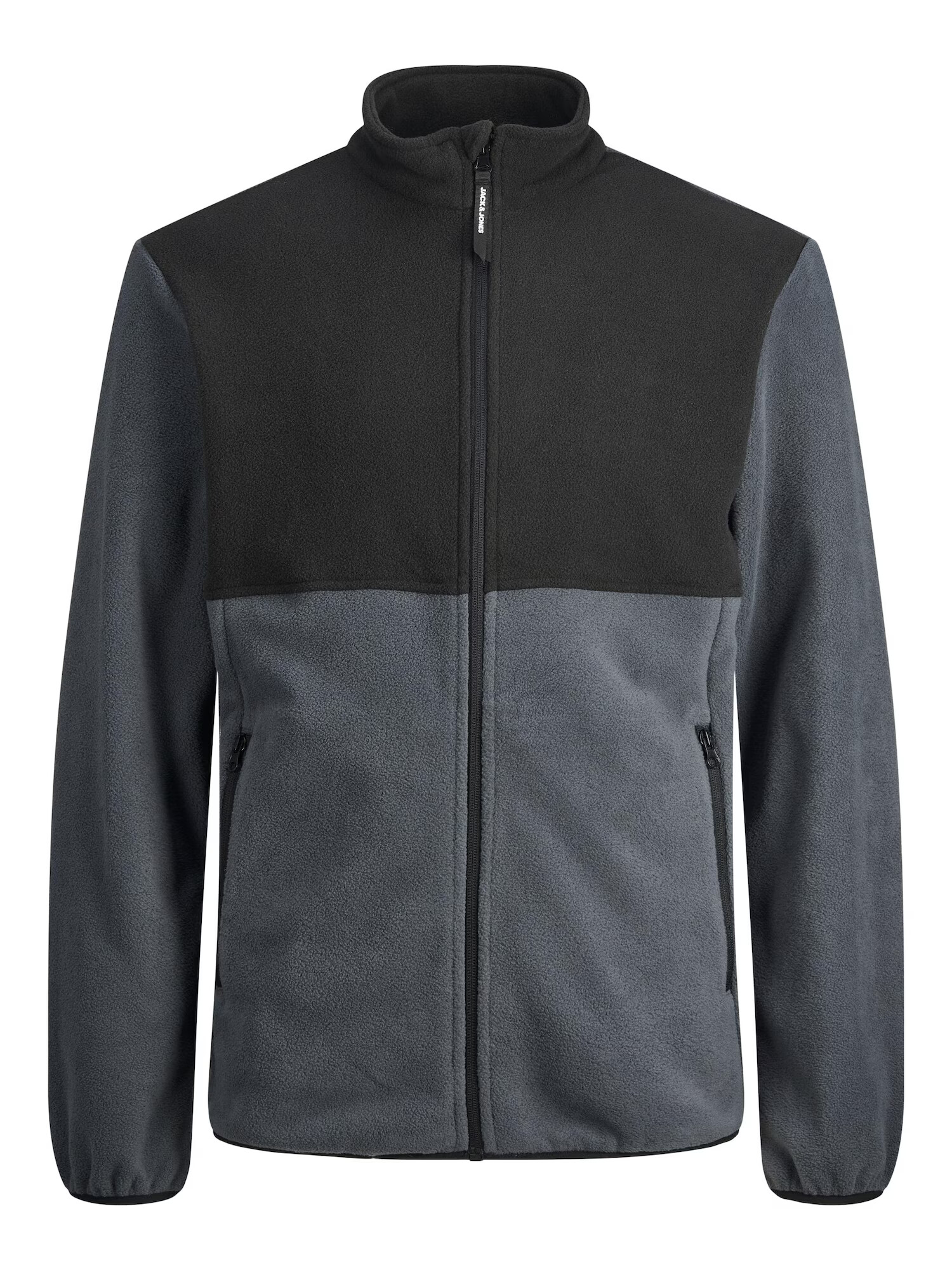 JACK & JONES Jachetă fleece 'Hyper' albastru porumbel / negru - Pled.ro