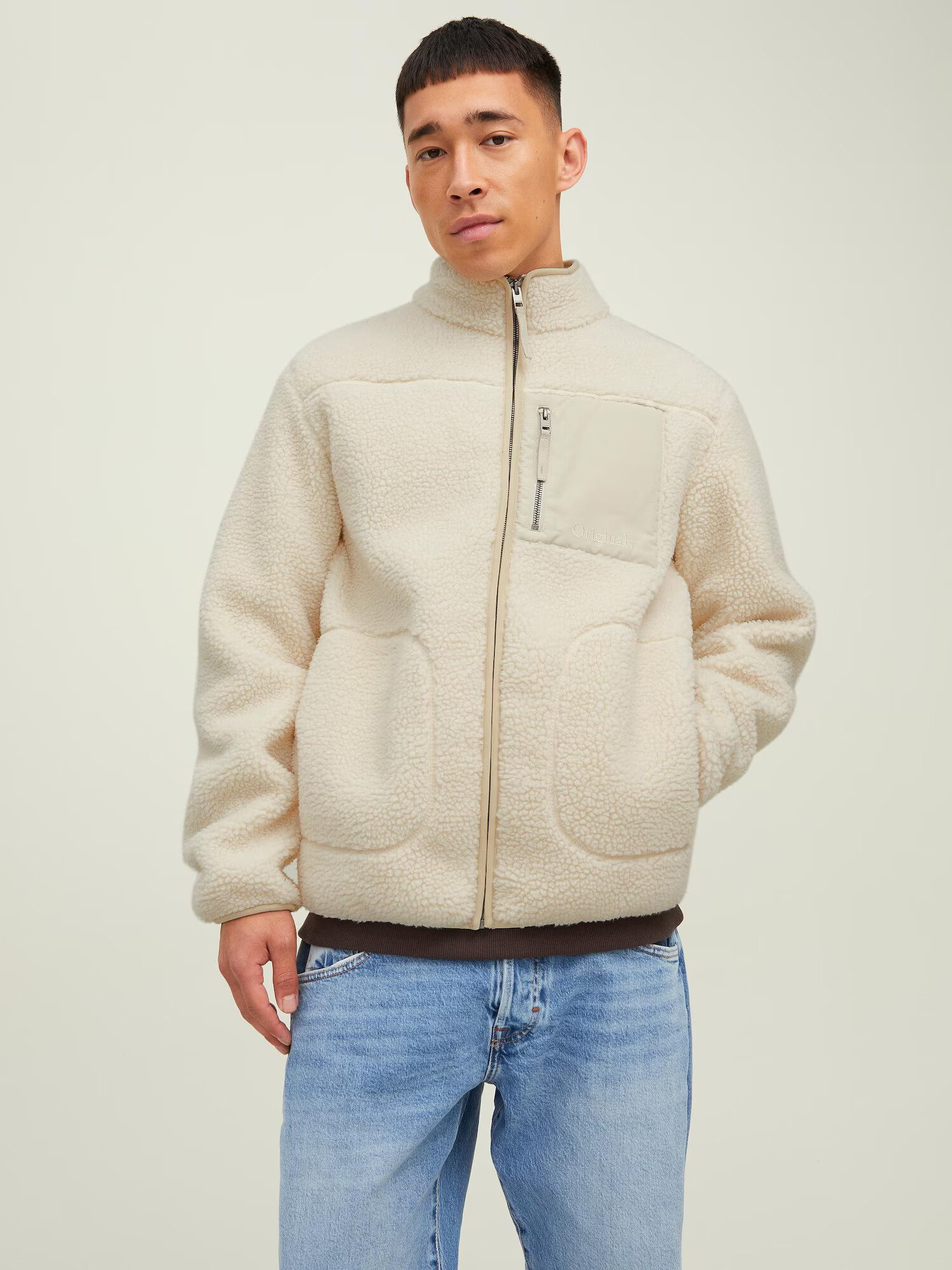 JACK & JONES Jachetă fleece 'Park' bej - Pled.ro