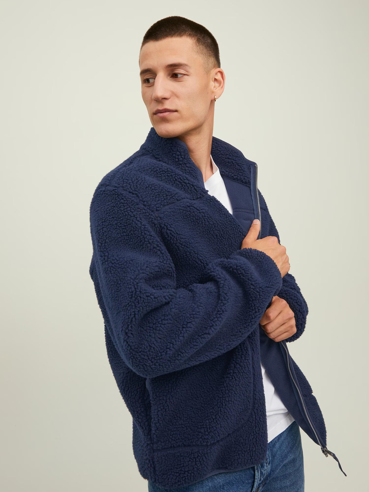 JACK & JONES Jachetă fleece 'PARK' bleumarin - Pled.ro