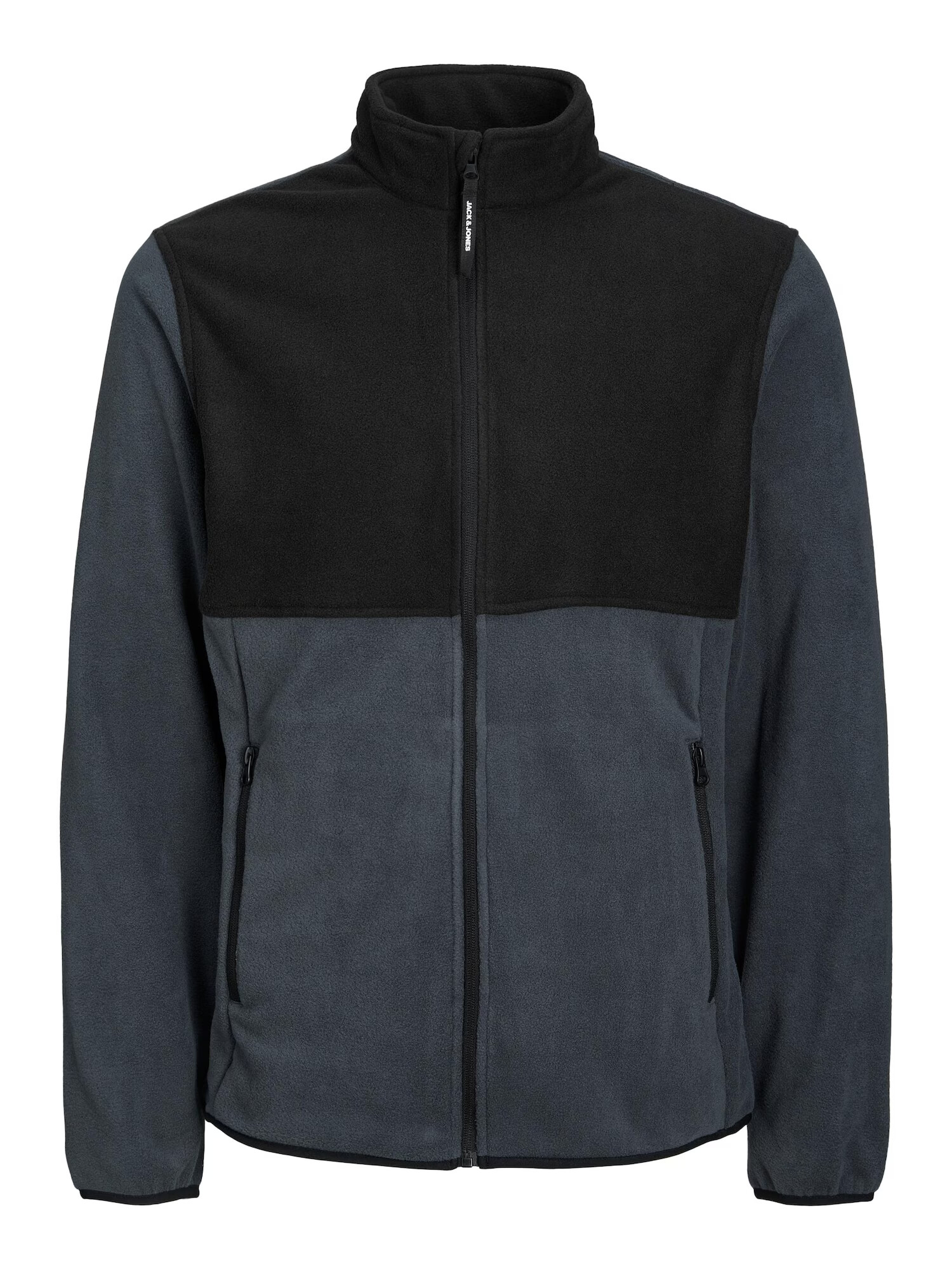 JACK & JONES Jachetă fleece 'Power' albastru porumbel / negru - Pled.ro