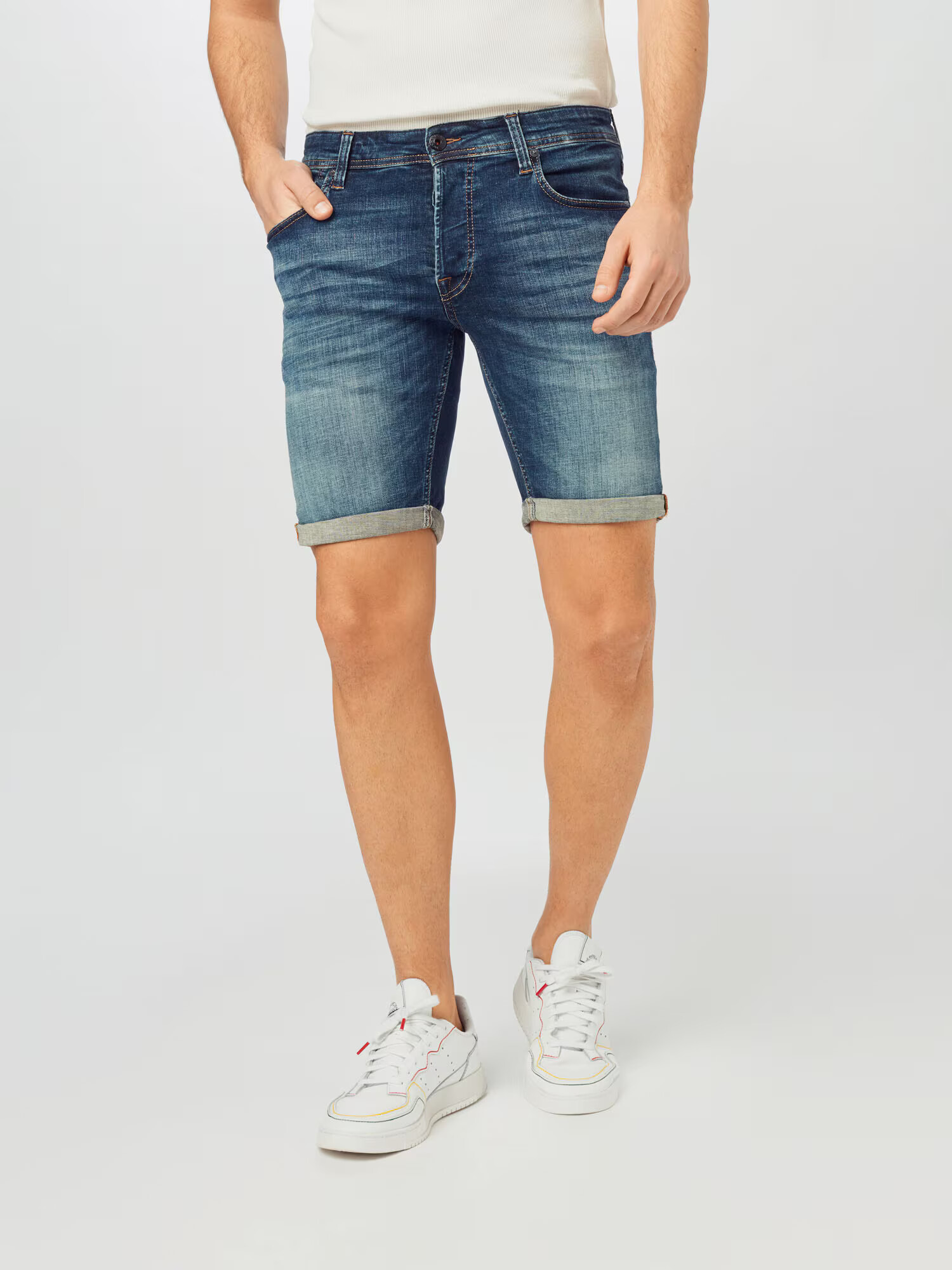 JACK & JONES Jeans albastru denim - Pled.ro