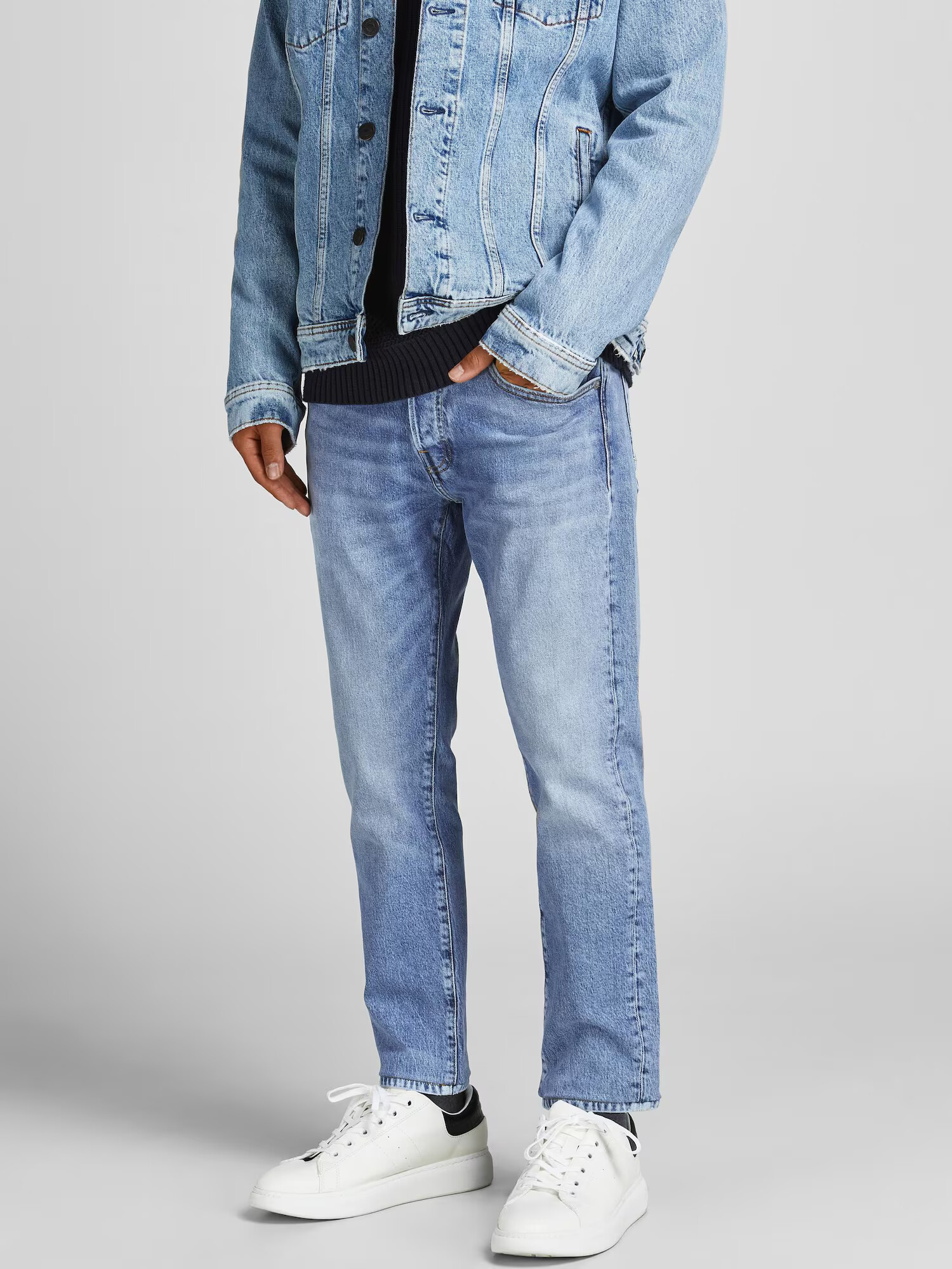 JACK & JONES Jeans albastru denim - Pled.ro