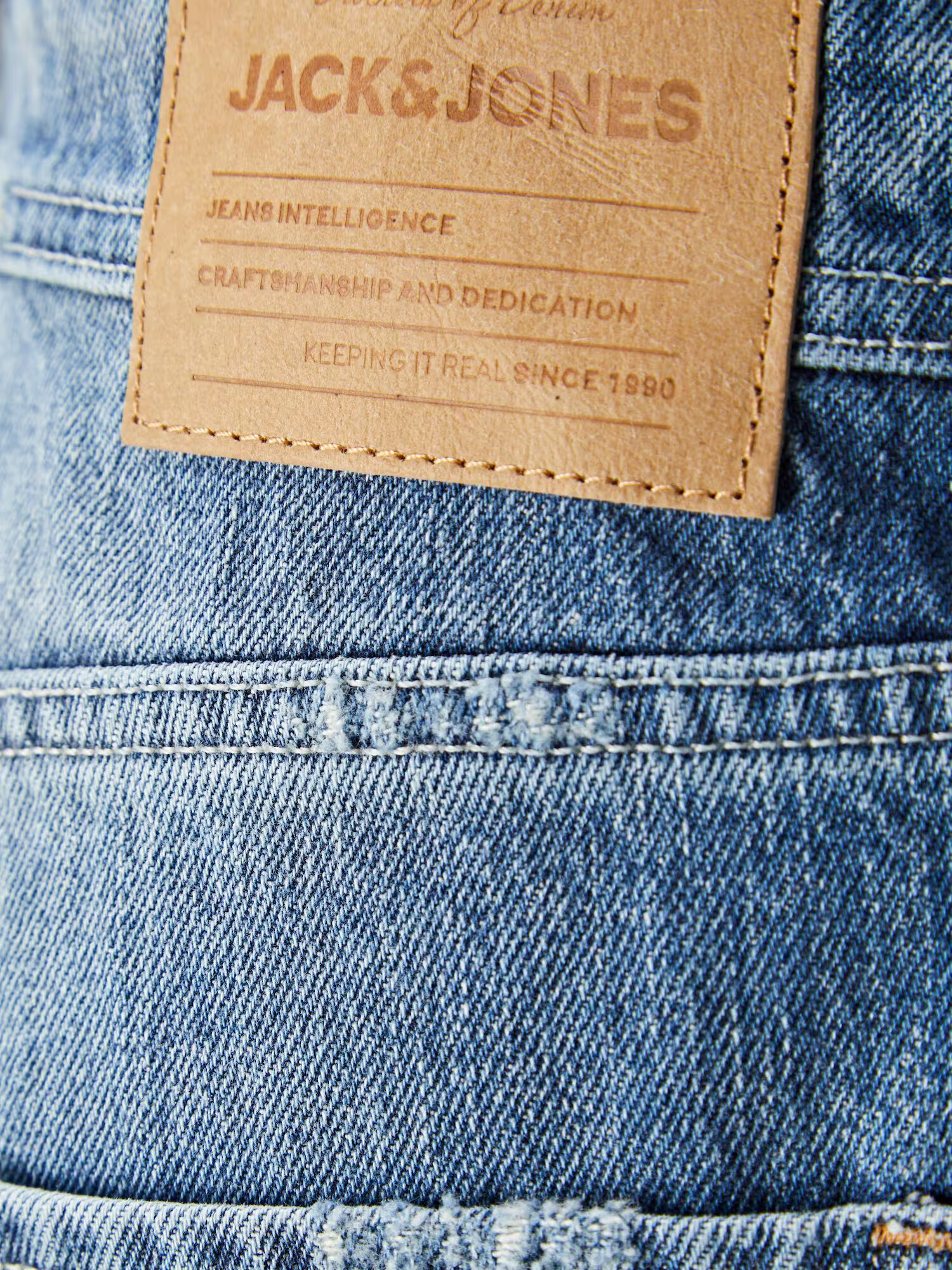 JACK & JONES Jeans 'CHRIS' albastru denim - Pled.ro