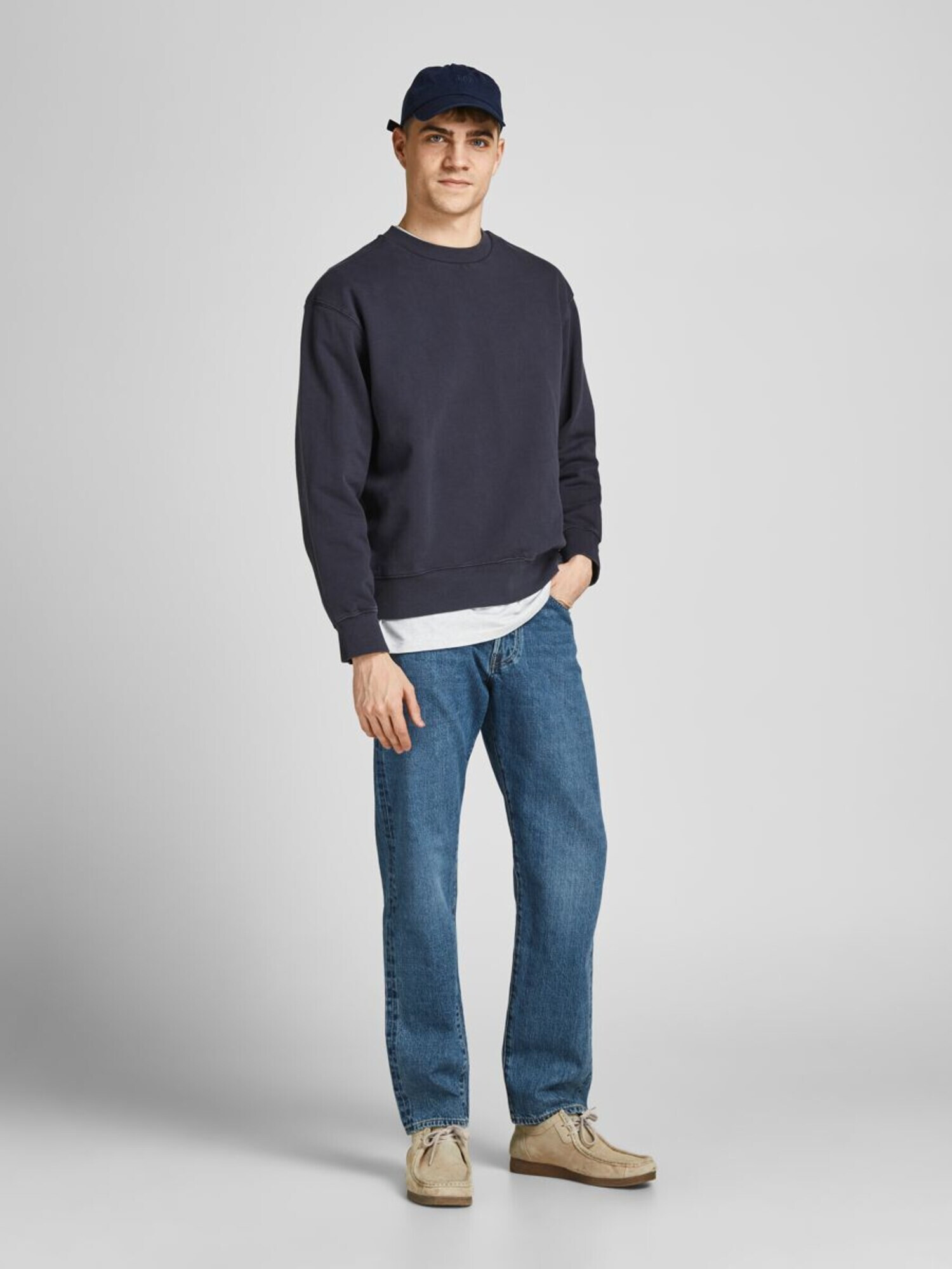 JACK & JONES Jeans 'Chris' albastru denim - Pled.ro