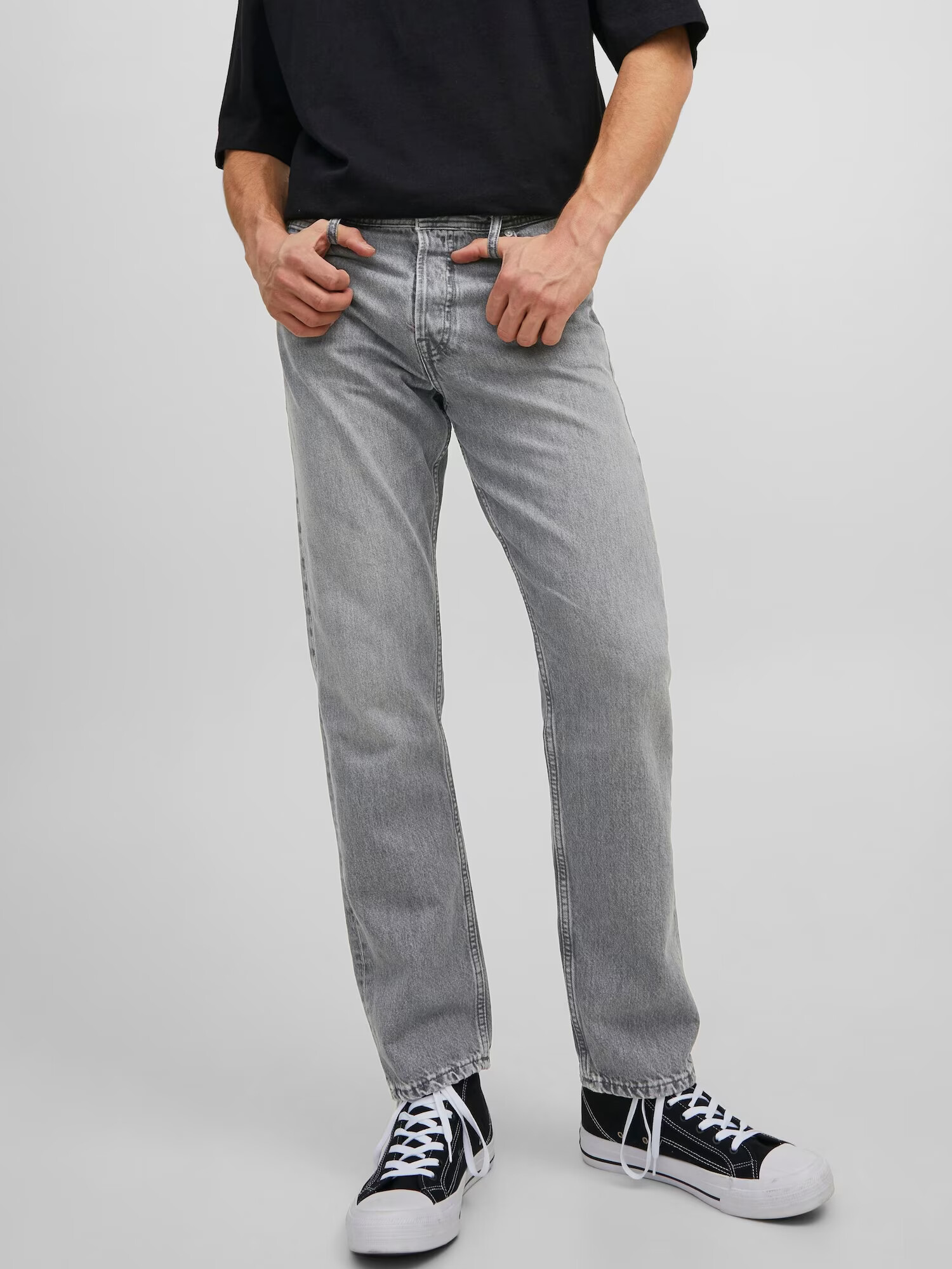 JACK & JONES Jeans 'Chris' gri denim - Pled.ro