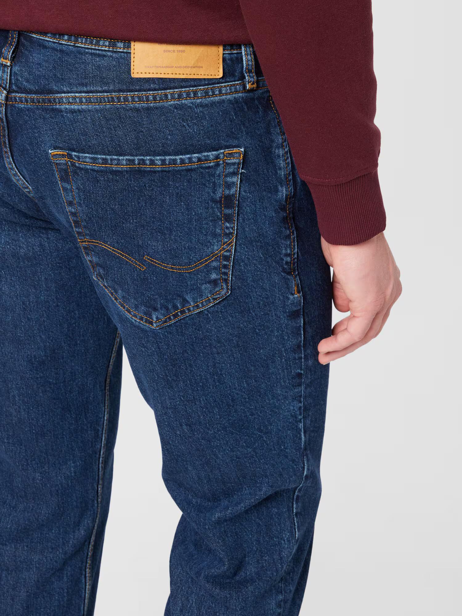 JACK & JONES Jeans 'Clark' albastru închis - Pled.ro