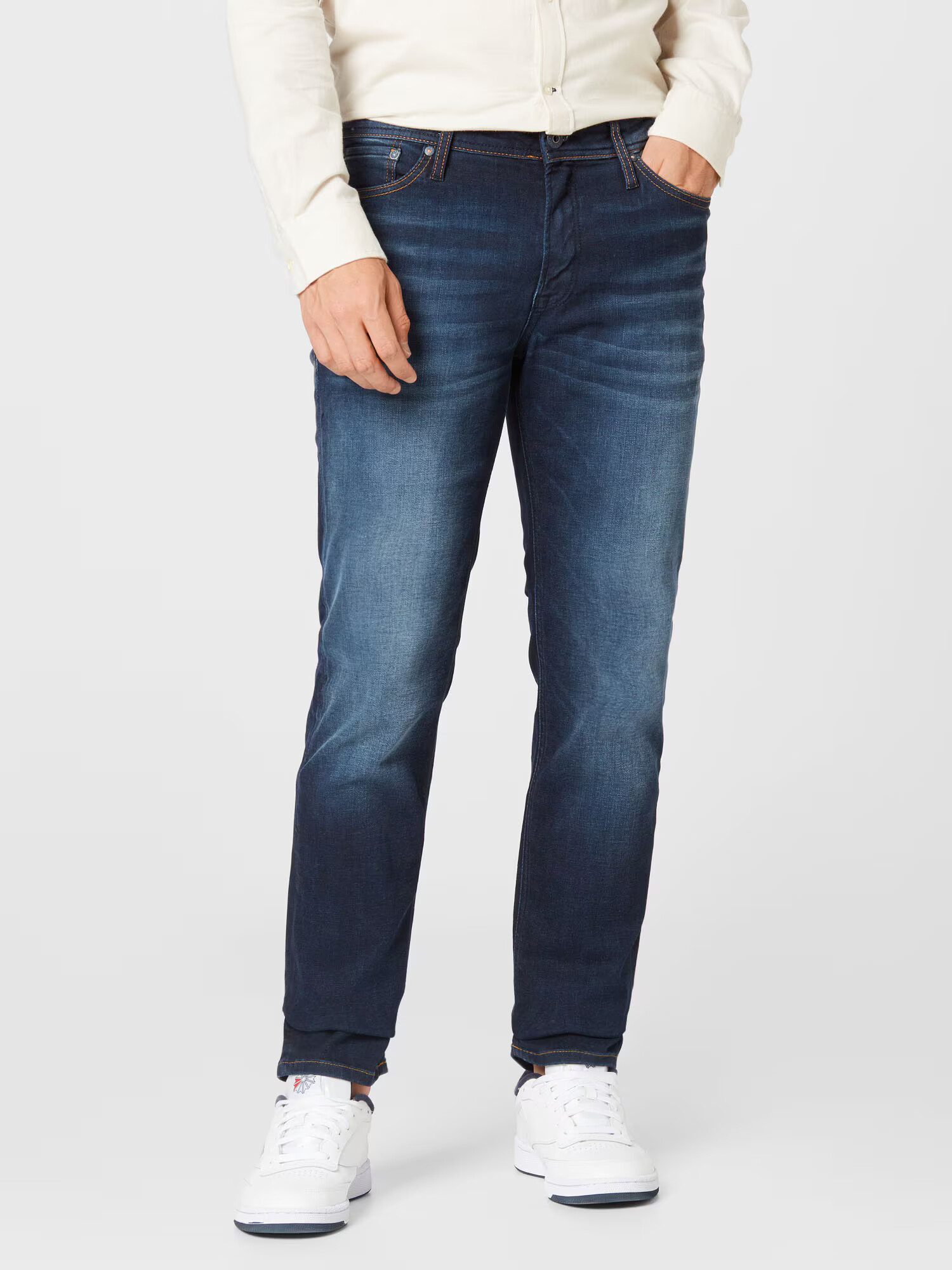 JACK & JONES Jeans 'Clark' albastru închis - Pled.ro