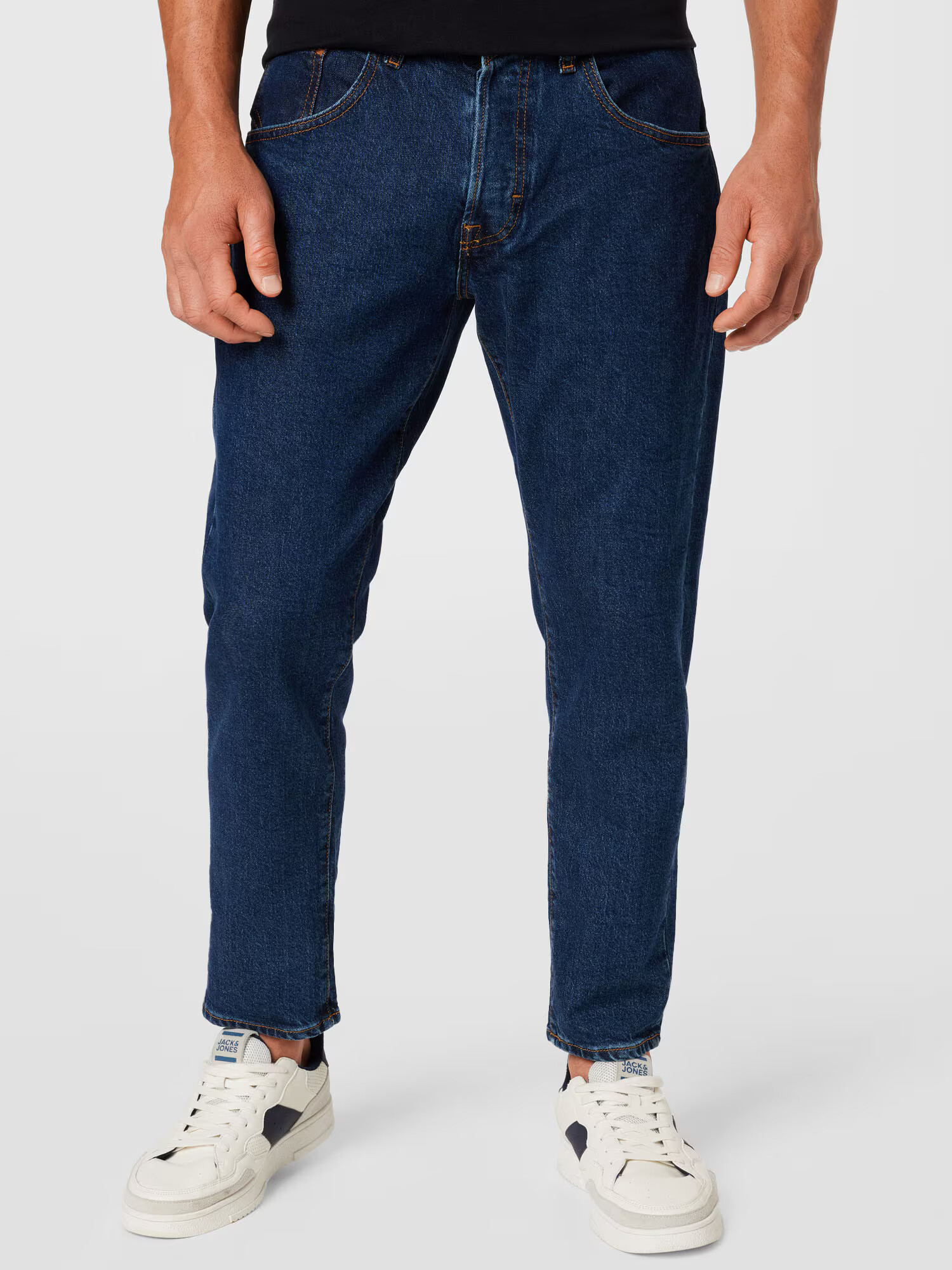 JACK & JONES Jeans 'Frank Leen' albastru închis - Pled.ro