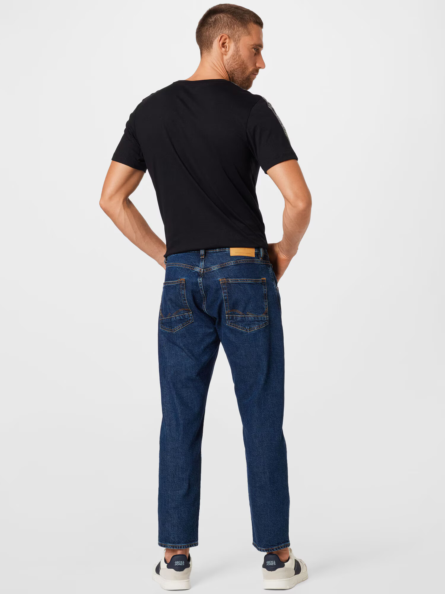 JACK & JONES Jeans 'Frank Leen' albastru închis - Pled.ro