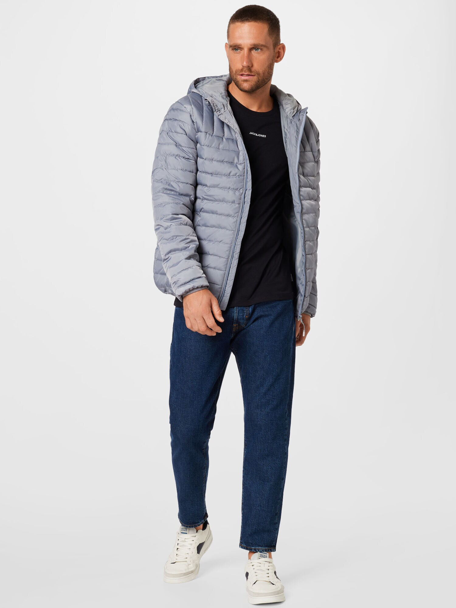 JACK & JONES Jeans 'Frank Leen' albastru închis - Pled.ro