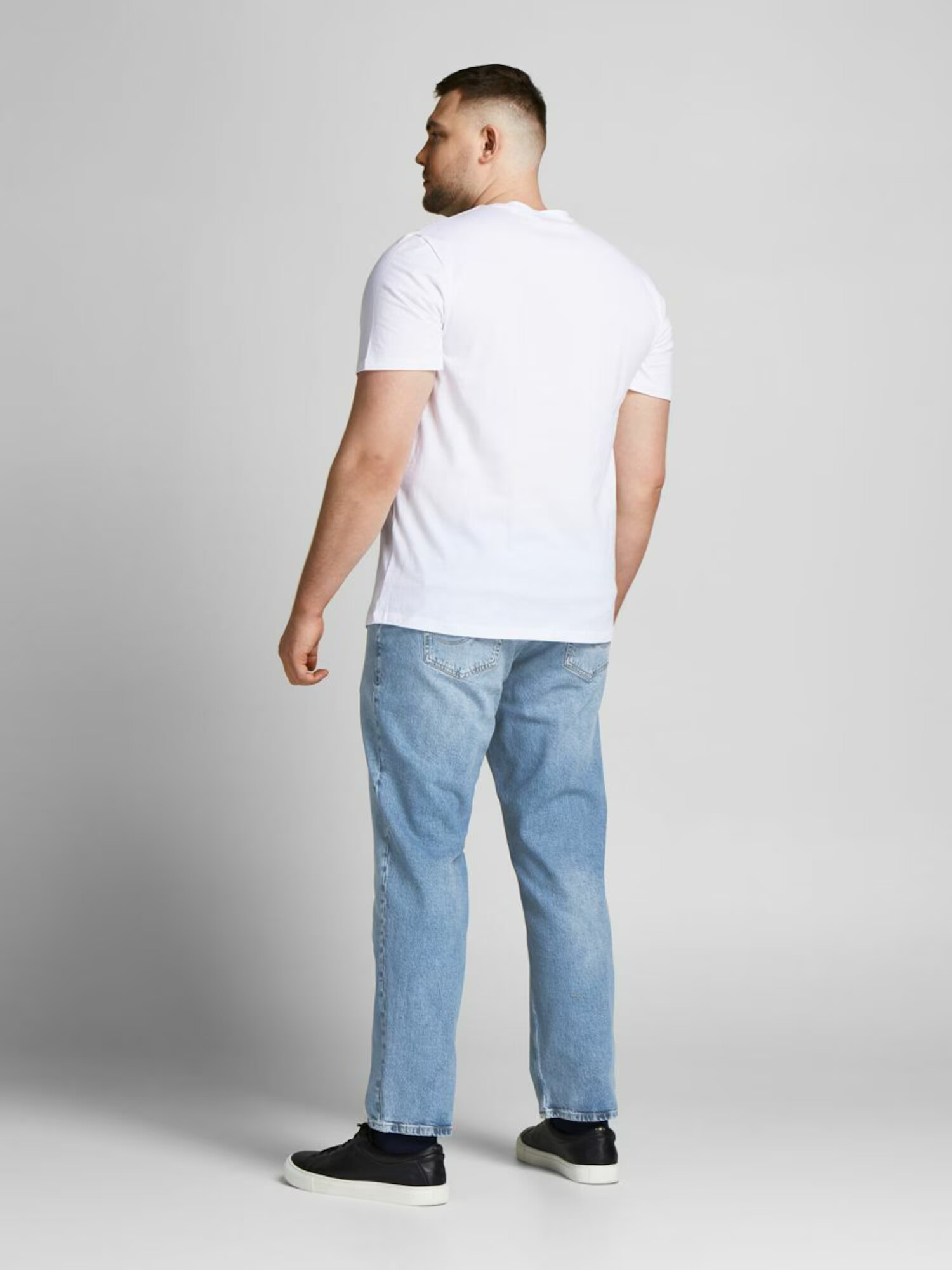 JACK & JONES Jeans 'Glenn' albastru denim - Pled.ro