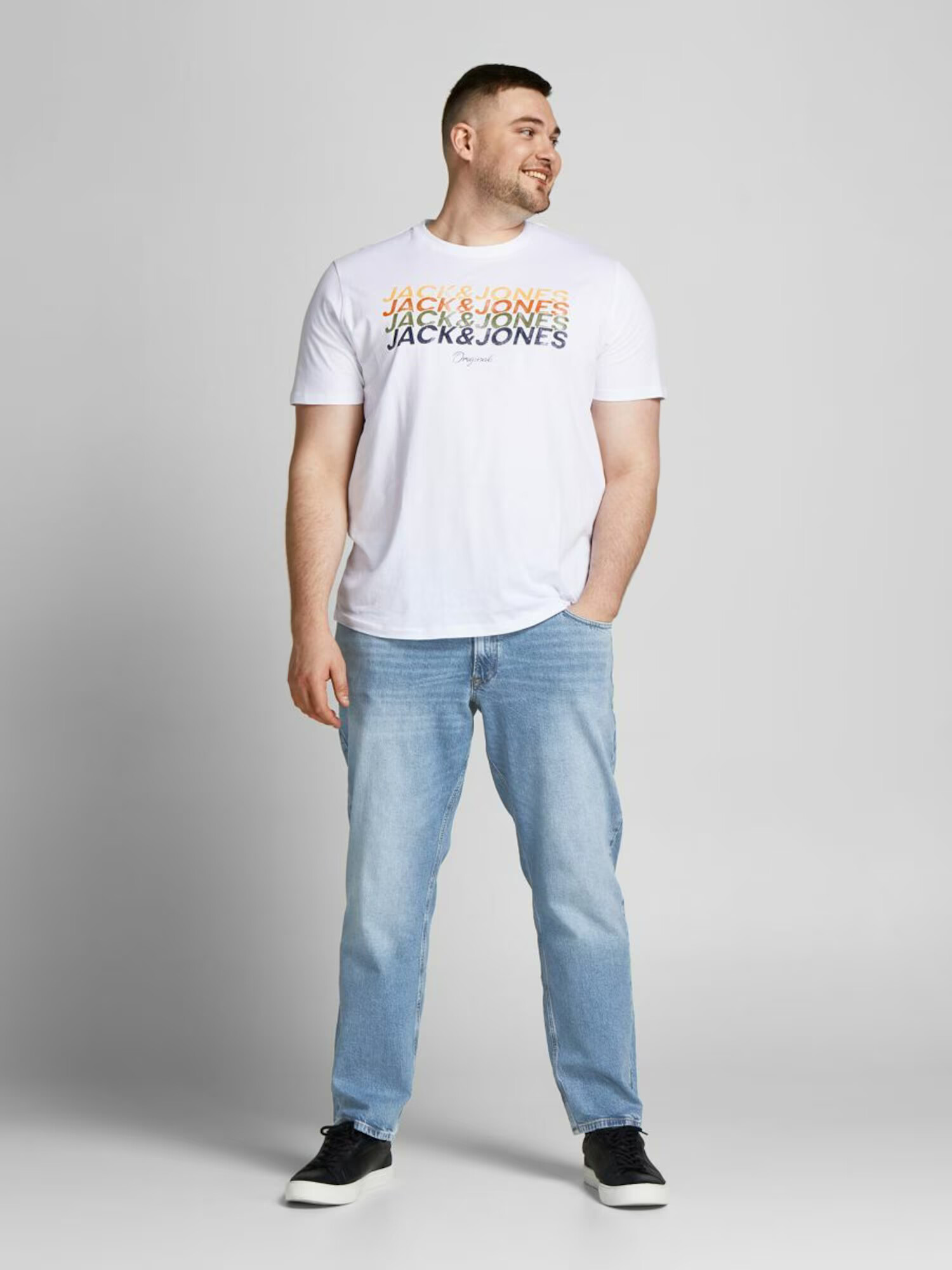 JACK & JONES Jeans 'Glenn' albastru denim - Pled.ro