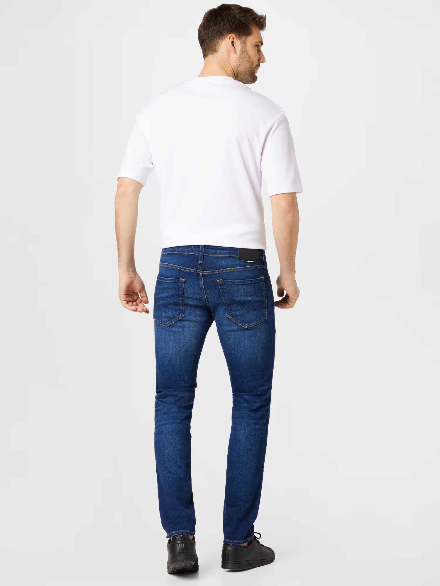 JACK & JONES Jeans 'Glenn' albastru denim - Pled.ro