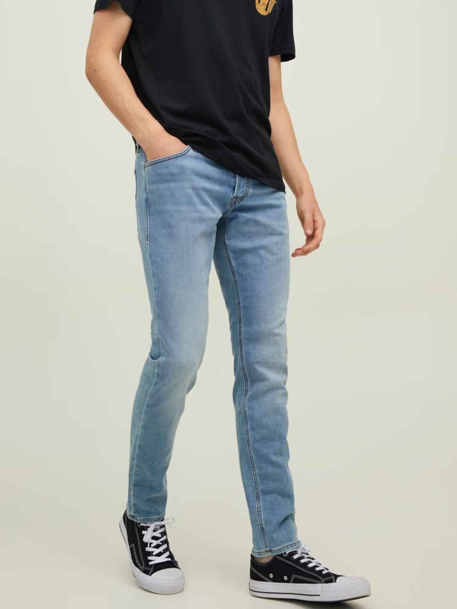 JACK & JONES Jeans 'Glenn' albastru denim - Pled.ro