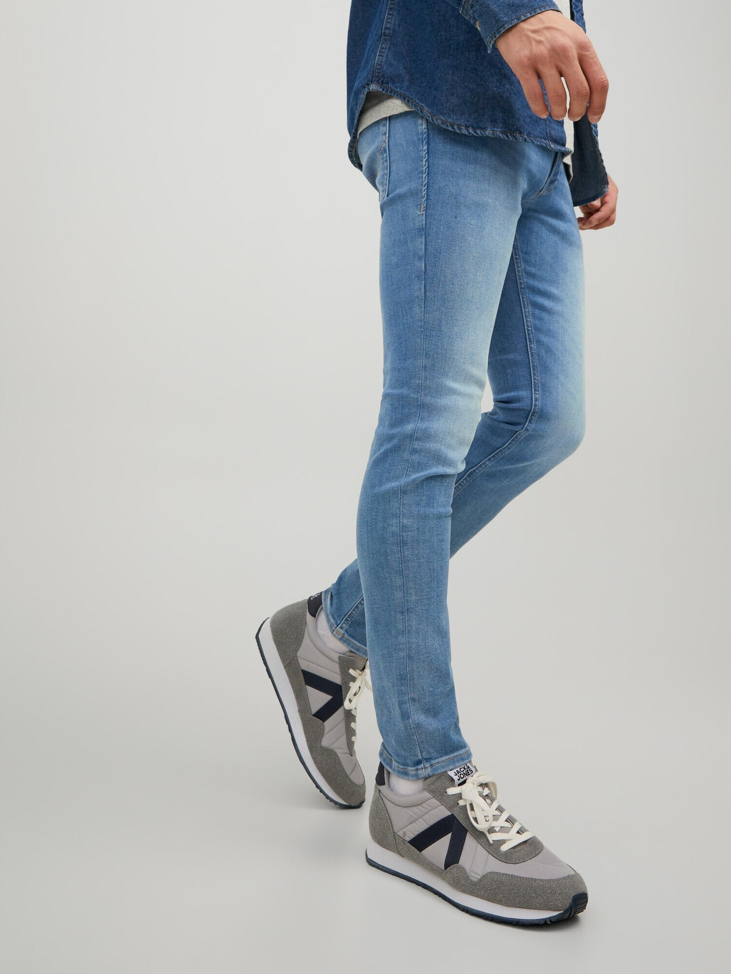 JACK & JONES Jeans 'Glenn' albastru denim - Pled.ro