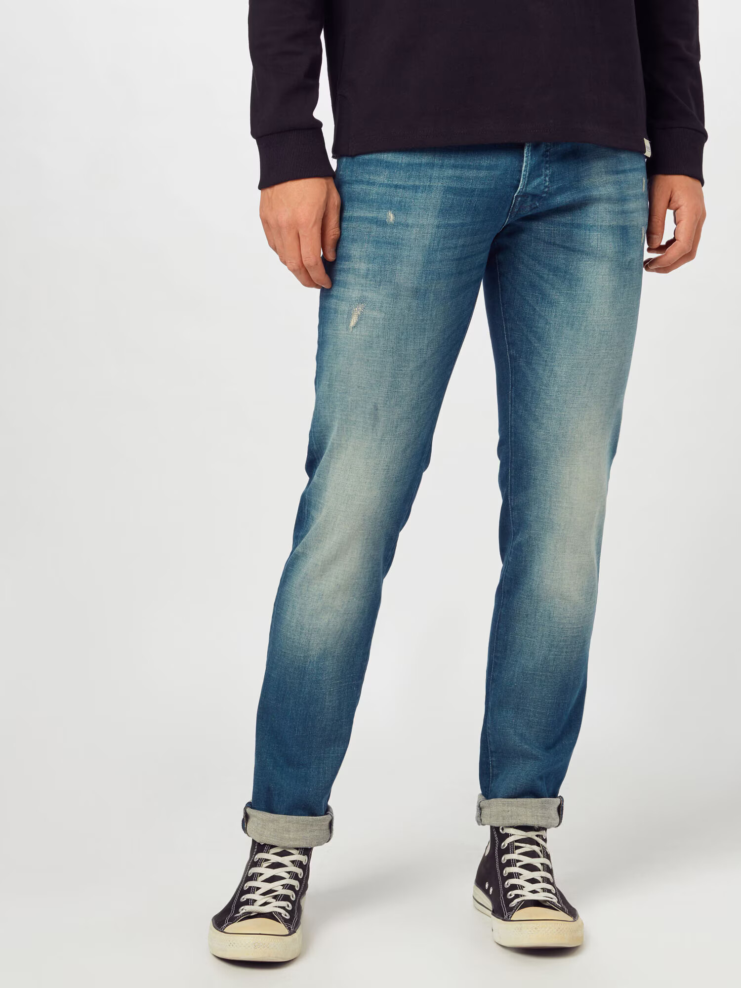 JACK & JONES Jeans 'Glenn' albastru denim - Pled.ro