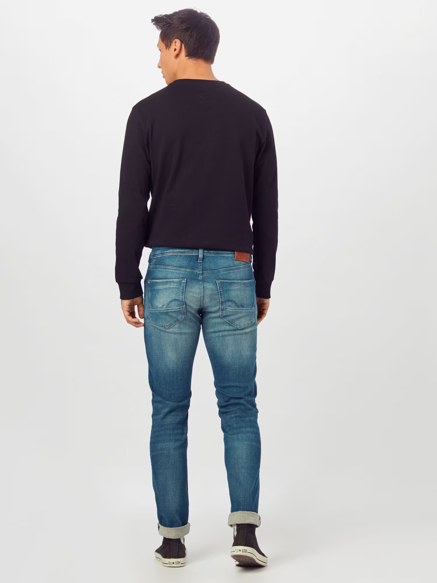 JACK & JONES Jeans 'Glenn' albastru denim - Pled.ro