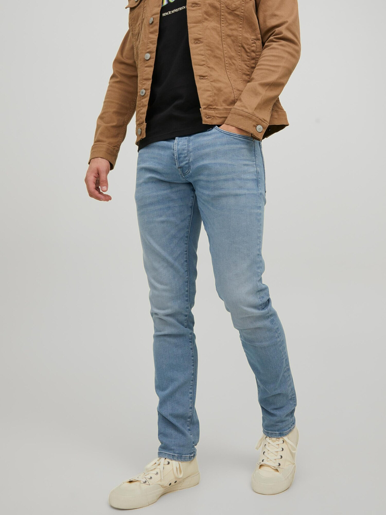 JACK & JONES Jeans 'Glenn' albastru denim - Pled.ro