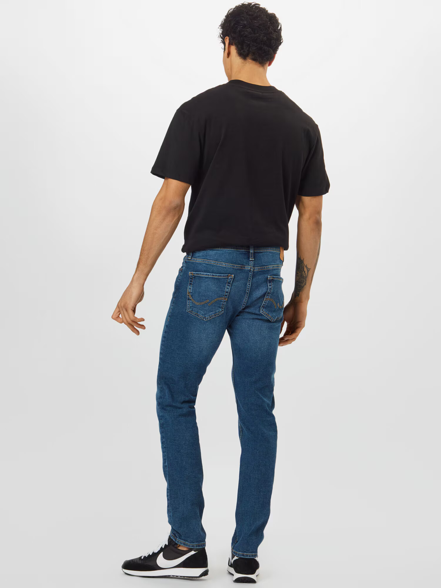 JACK & JONES Jeans 'Glenn' albastru denim - Pled.ro