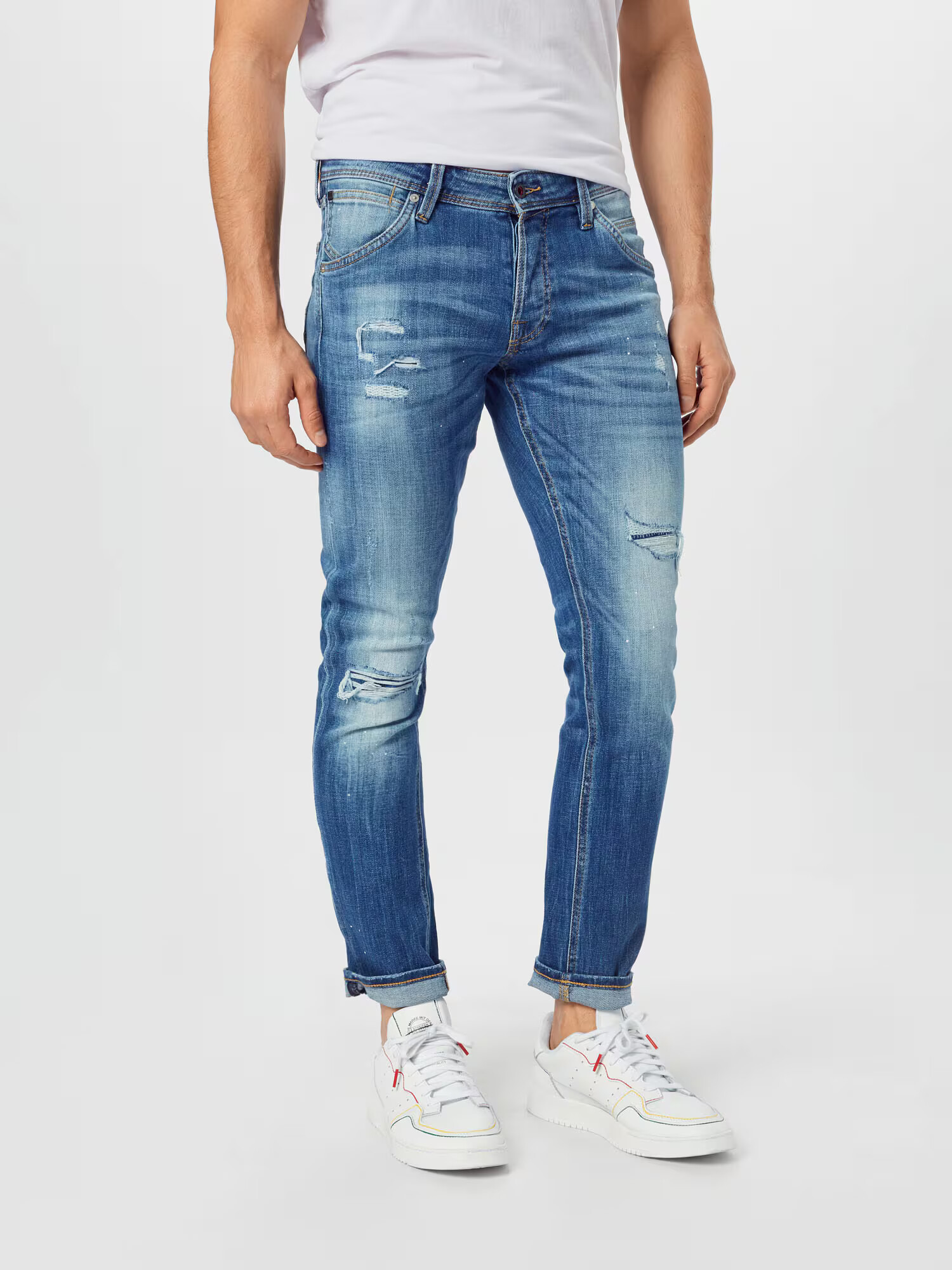 JACK & JONES Jeans 'Glenn' albastru denim - Pled.ro