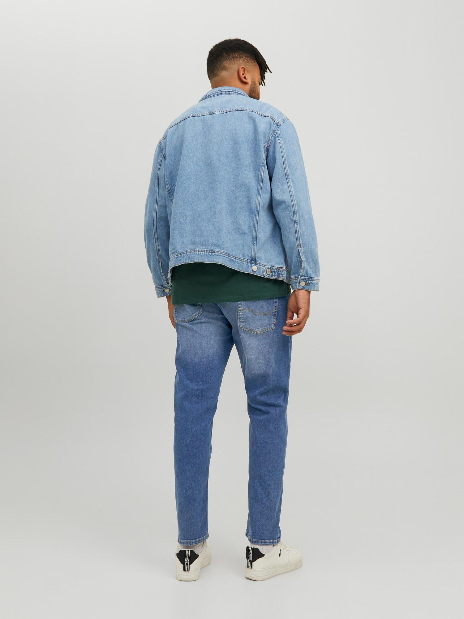 JACK & JONES Jeans 'Glenn' albastru denim - Pled.ro