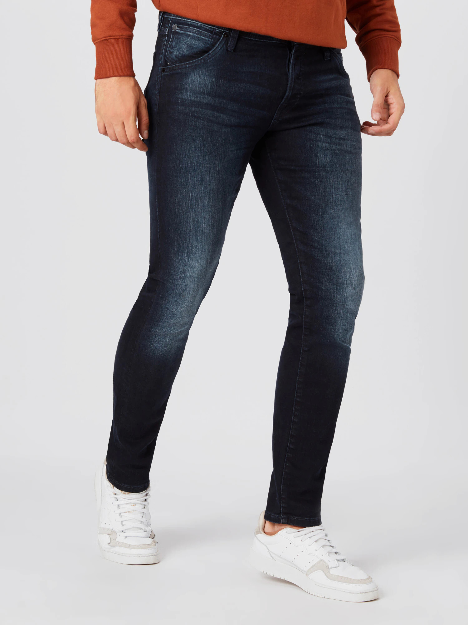 JACK & JONES Jeans 'Glenn' albastru închis - Pled.ro