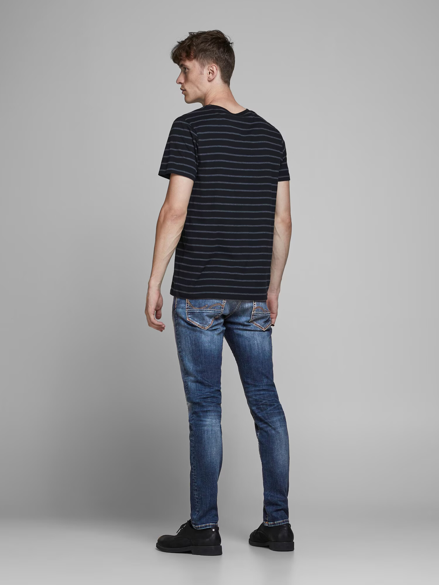 JACK & JONES Jeans 'Glenn' albastru închis - Pled.ro