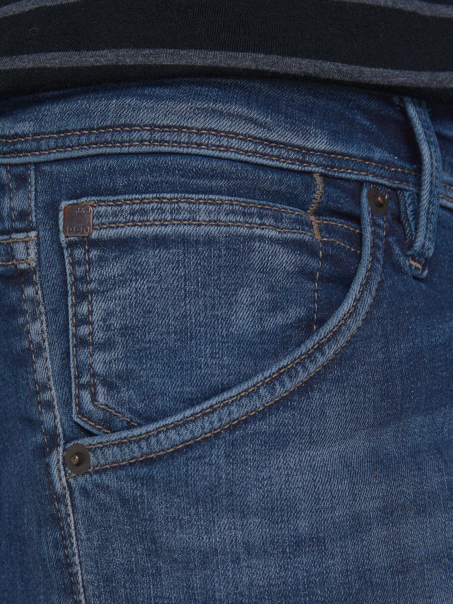 JACK & JONES Jeans 'Glenn' albastru închis - Pled.ro