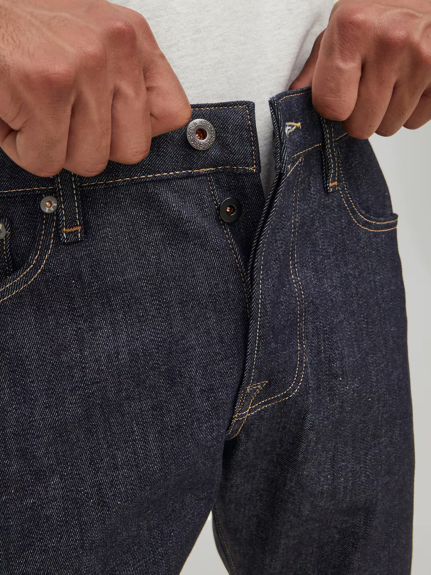 JACK & JONES Jeans 'Glenn' albastru închis - Pled.ro