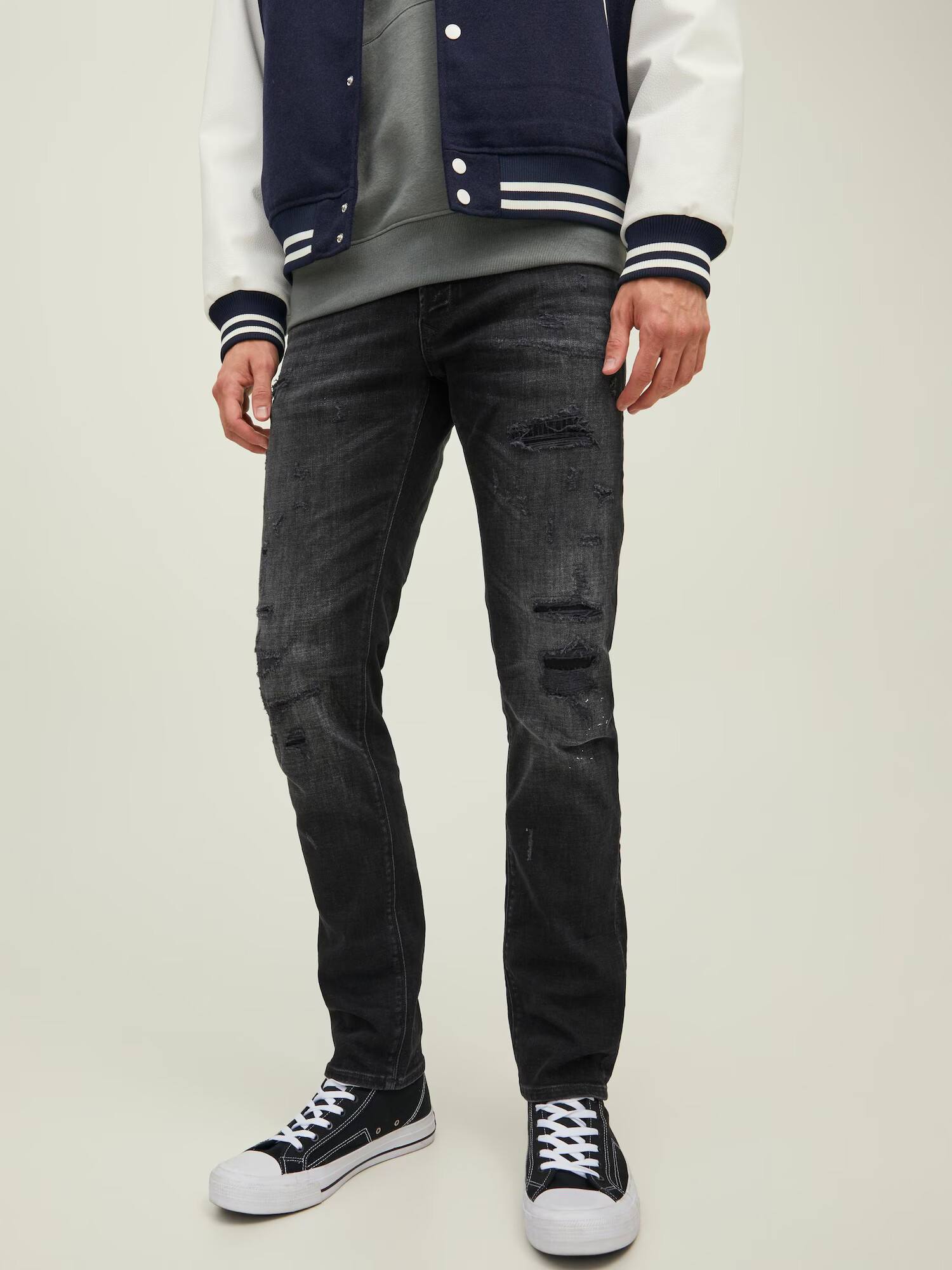 JACK & JONES Jeans 'Glenn Blair' negru denim - Pled.ro