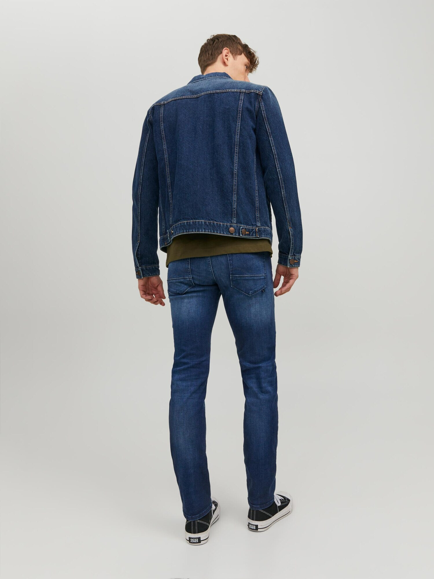 JACK & JONES Jeans 'Glenn Fox' albastru - Pled.ro